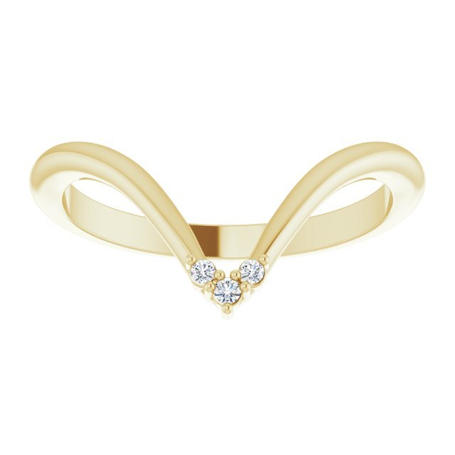 14K Yellow .03 CTW Diamond Matching Band - Balacia