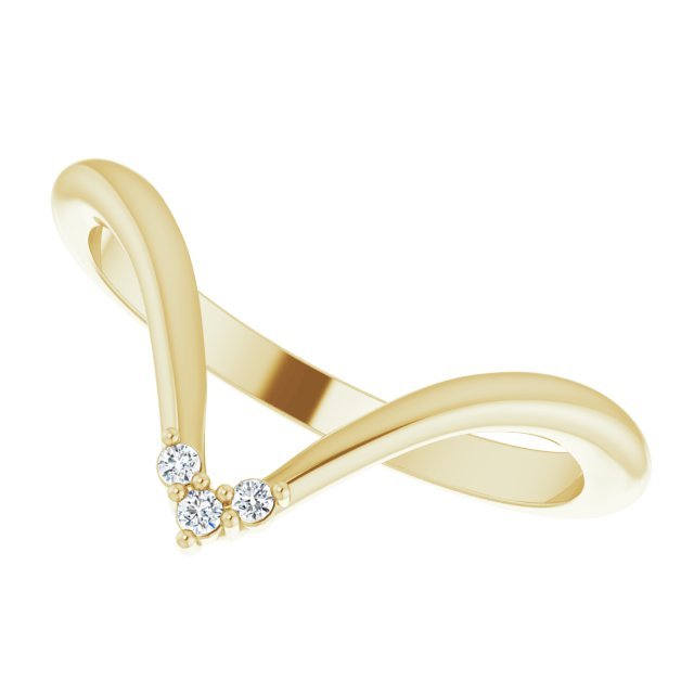 14K Yellow .03 CTW Diamond Matching Band - Balacia