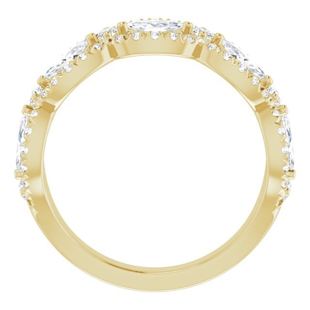 14K Yellow 1 1/3 CTW Diamond Anniversary Band - Balacia