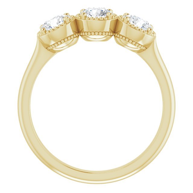 14K Yellow 1 CTW Diamond Anniversary Band - Balacia