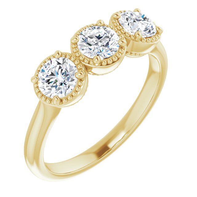 14K Yellow 1 CTW Diamond Anniversary Band - Balacia