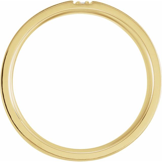 14K Yellow 1/10 CTW Diamond Band with Satin Finish - Balacia