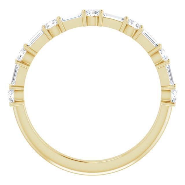 14K Yellow 1/2 CTW Diamond Anniversary Band - Balacia