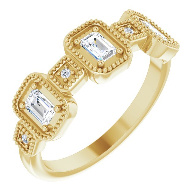 14K Yellow 1/2 CTW Diamond Anniversary Band - Balacia