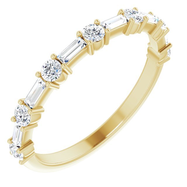 14K Yellow 1/2 CTW Diamond Anniversary Band - Balacia