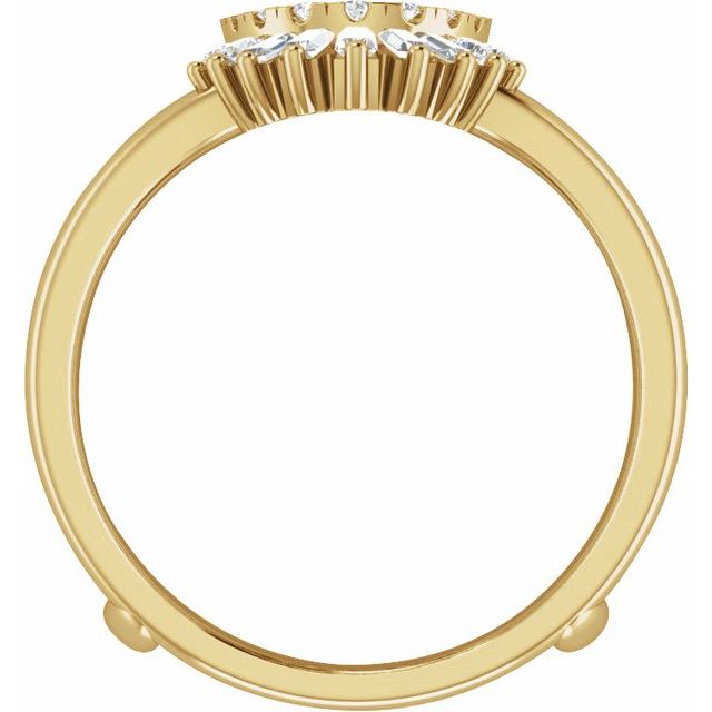 14K Yellow 1/2 CTW Diamond Ring Guard - Balacia