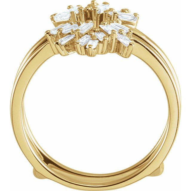 14K Yellow 1/2 CTW Diamond Ring Guard - Balacia