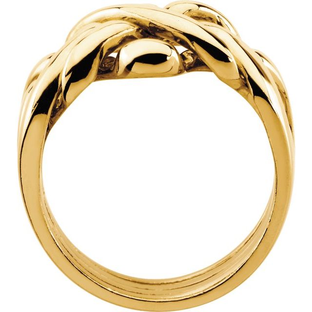 14K Yellow 12.5 mm Puzzel Ring - Balacia