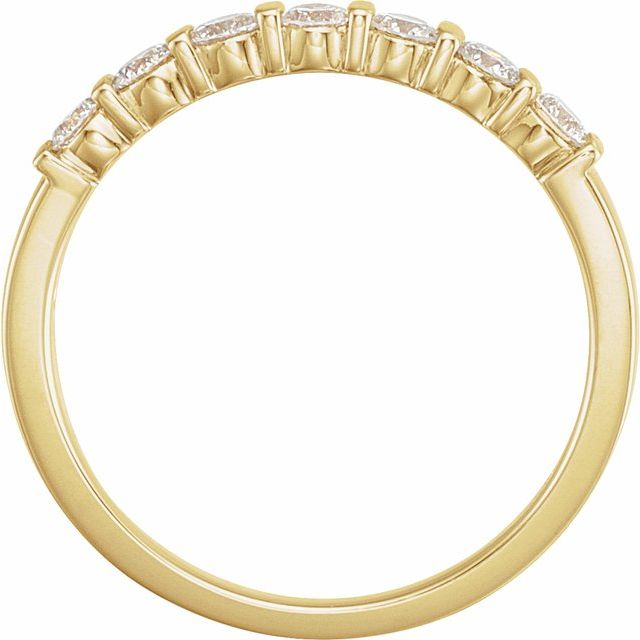 14K Yellow 1/3 CTW Diamond Anniversary Band - Balacia