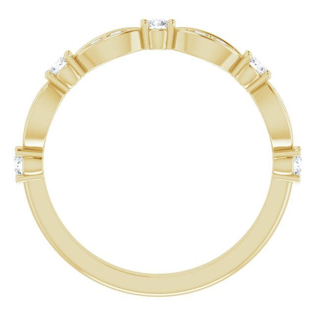 14K Yellow 1/3 CTW Diamond Anniversary Band - Balacia