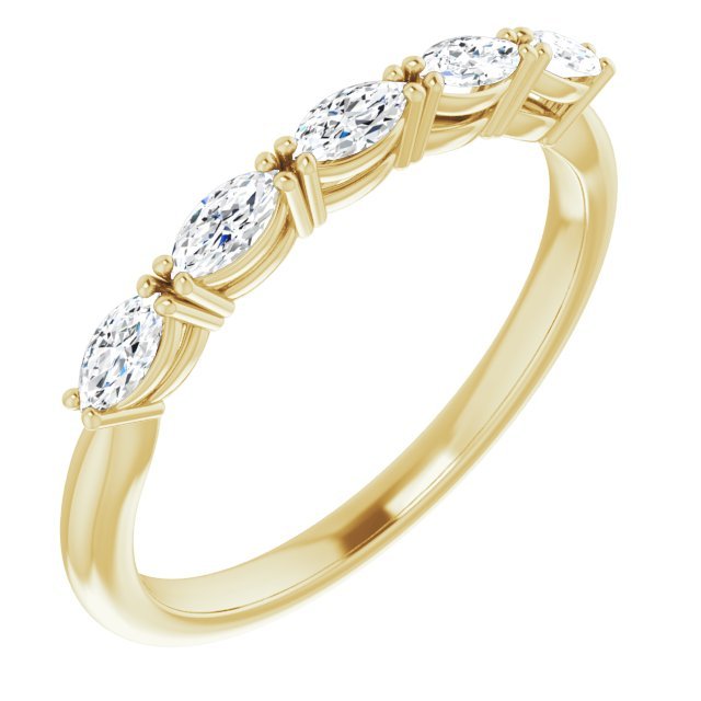 14K Yellow 1/3 CTW Diamond Anniversary Band - Balacia