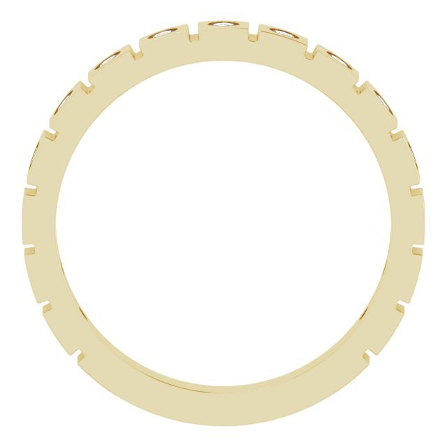 14K Yellow 1/3 CTW Diamond Geometric Anniversary Band - Balacia