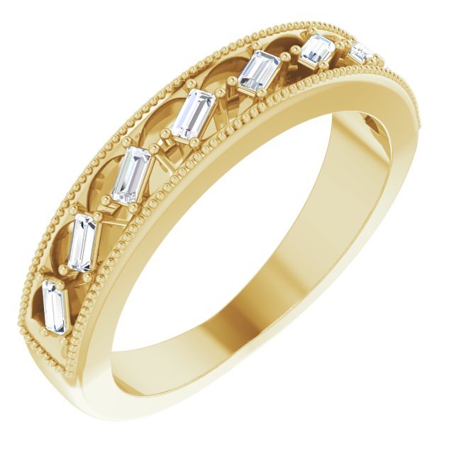 14K Yellow 1/4 CTW Diamond Anniversary Band - Balacia