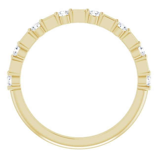 14K Yellow 1/4 CTW Diamond Anniversary Band - Balacia