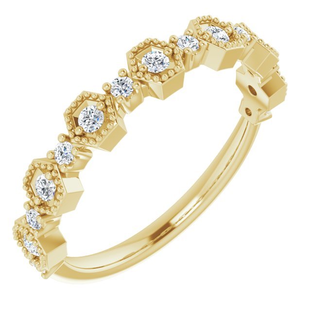 14K Yellow 1/4 CTW Diamond Anniversary Band - Balacia
