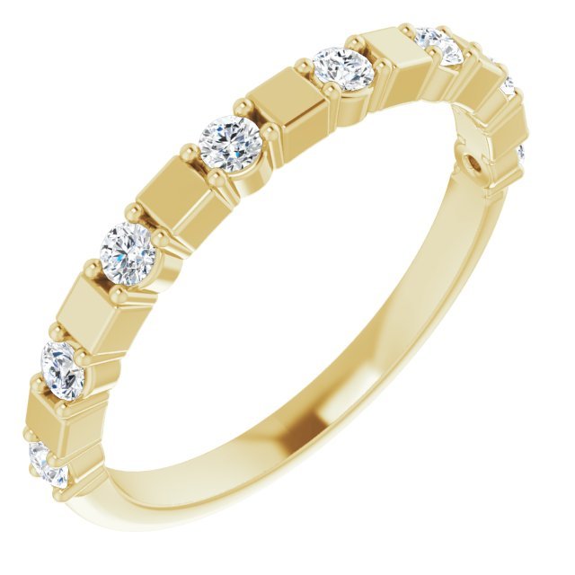 14K Yellow 1/4 CTW Diamond Anniversary Band - Balacia