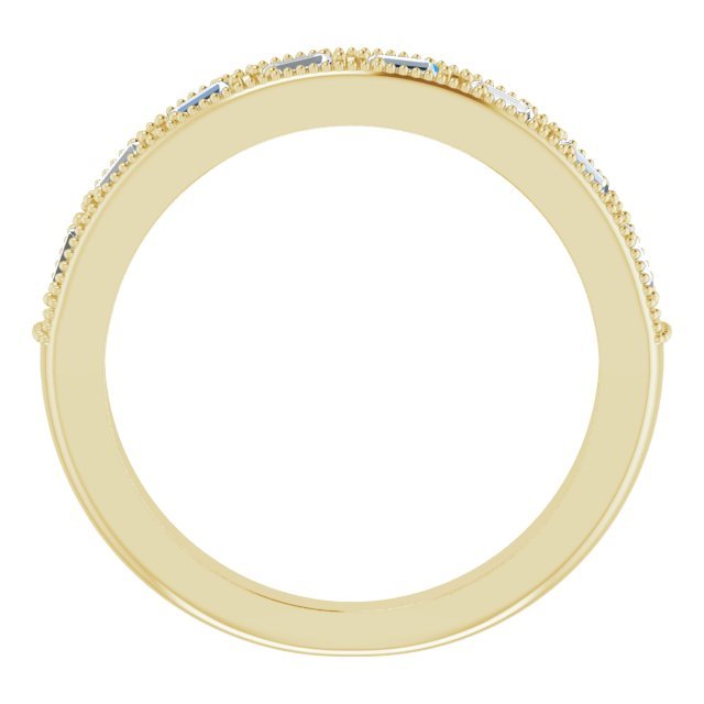 14K Yellow 1/4 CTW Diamond Anniversary Band - Balacia