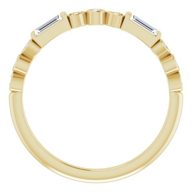 14K Yellow 1/4 CTW Diamond Anniversary Band - Balacia