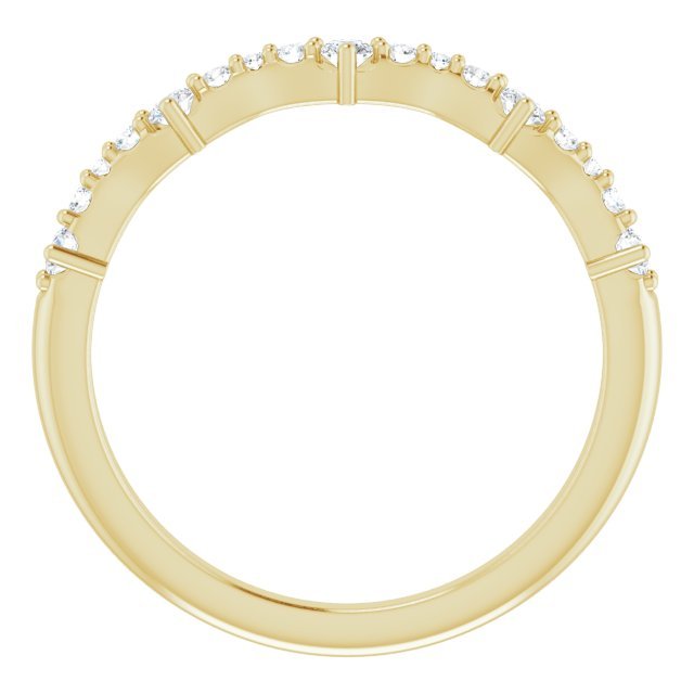 14K Yellow 1/4 CTW Diamond Anniversary Band - Balacia