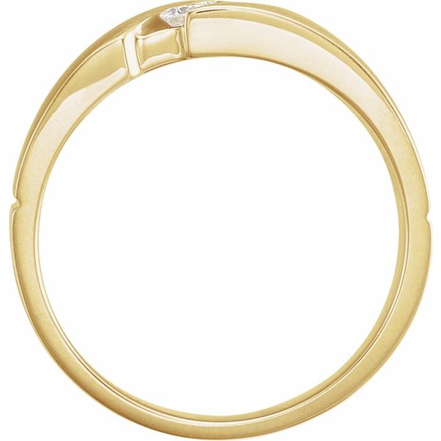 14K Yellow 1/5 CTW Diamond 3 - Stone Band - Balacia