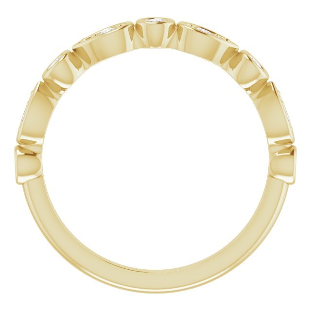 14K Yellow 1/5 CTW Diamond Anniversary Band - Balacia