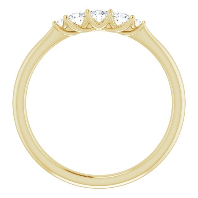 14K Yellow 1/5 CTW Diamond Anniversary Band - Balacia