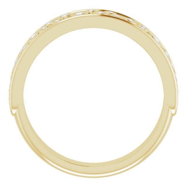 14K Yellow 1/5 CTW Diamond Anniversary Band - Balacia