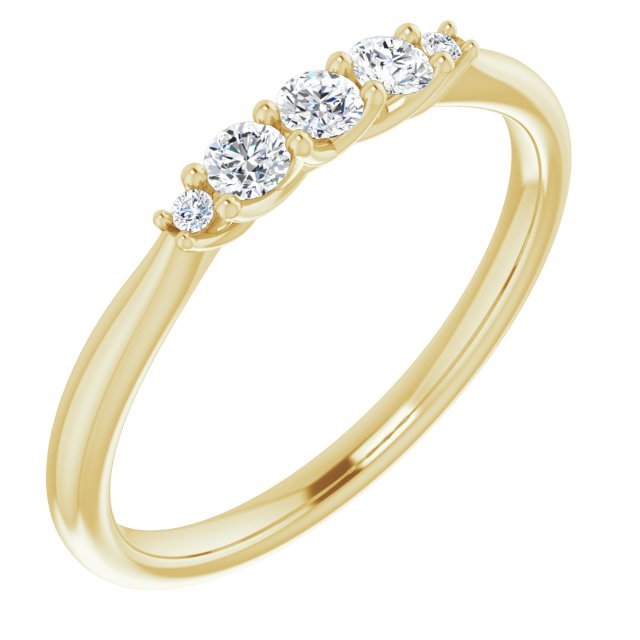 14K Yellow 1/5 CTW Diamond Anniversary Band - Balacia