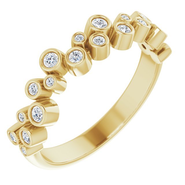 14K Yellow 1/5 CTW Diamond Anniversary Band - Balacia