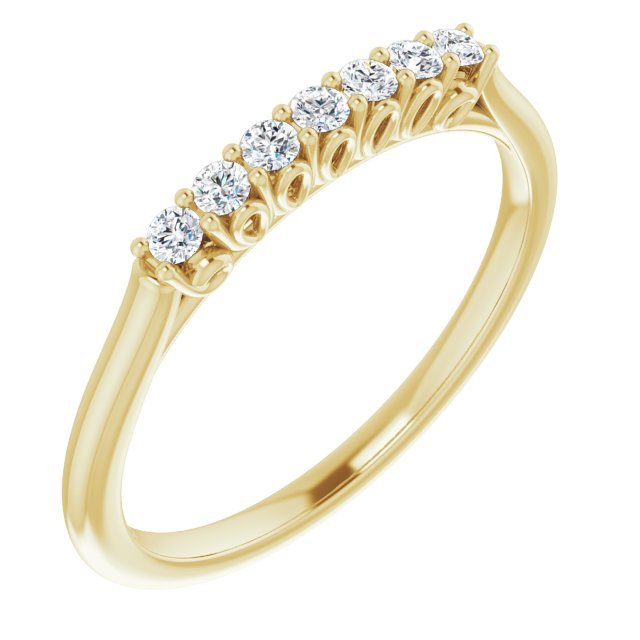 14K Yellow 1/5 CTW Diamond Anniversary Band - Balacia