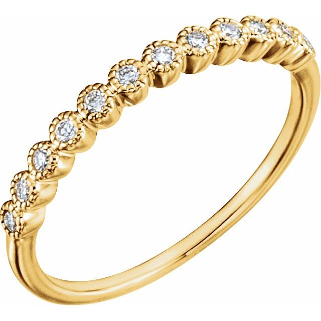 14K Yellow 1/6 CTW Diamond Anniversary Band - Balacia