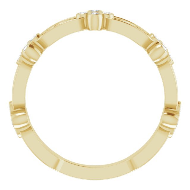 14K Yellow 1/6 CTW Diamond Anniversary Band - Balacia