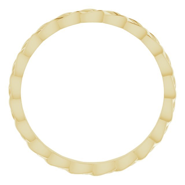 14K Yellow 2 mm Woven Band - Balacia