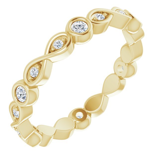 14K Yellow 2.5 mm Round Eternity Band - Balacia