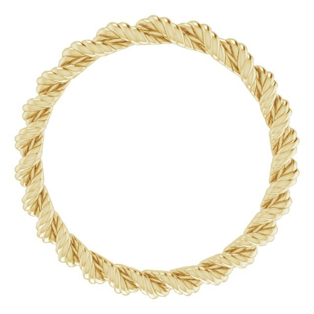 14K Yellow 2mm Rope Band - Balacia