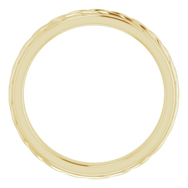 14K Yellow 3 mm Leaf Band - Balacia