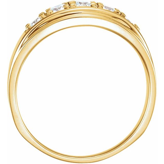 14K Yellow 3/4 CTW Diamond Band - Balacia