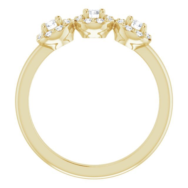 14K Yellow 3/8 CTW Diamond Anniversary Band - Balacia