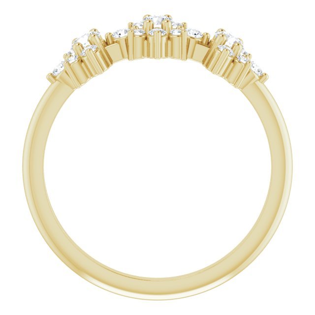 14K Yellow 3/8 CTW Diamond Anniversary Band - Balacia