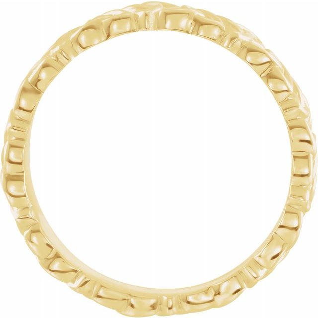 14K Yellow 4 mm Celtic - Inspired Band - Balacia