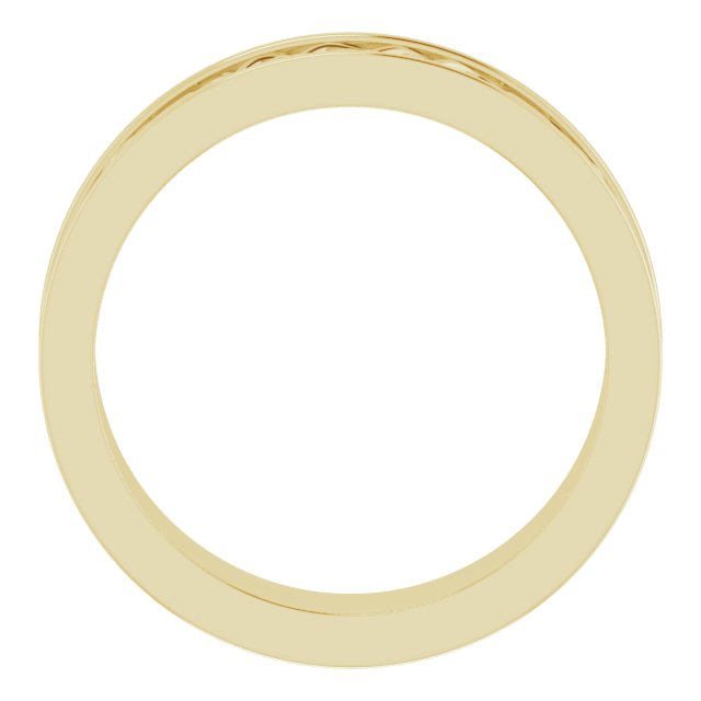 14K Yellow 6 mm Celtic - Inspired Band - Balacia