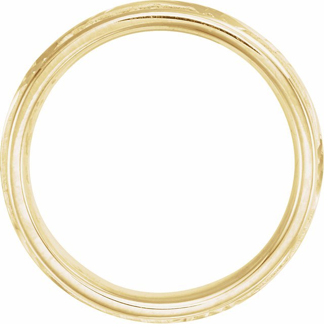 14K Yellow 6 mm Design Band - Balacia