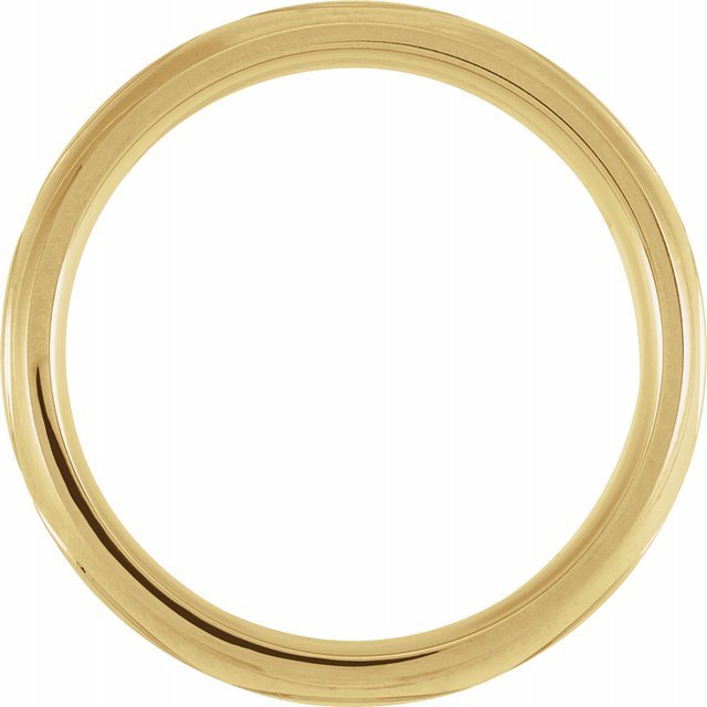 14K Yellow 6 mm Infinity Patterned Band - Balacia