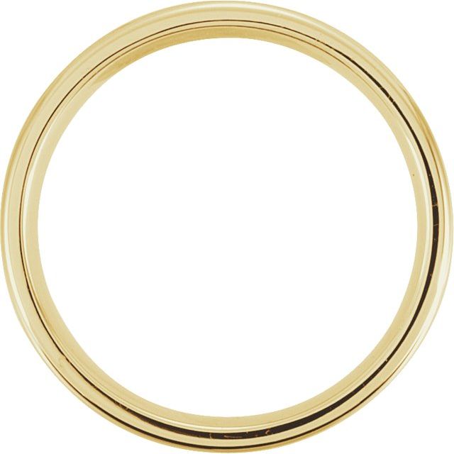 14K Yellow 6 mm Wheat Design Band with Milgrain - Balacia