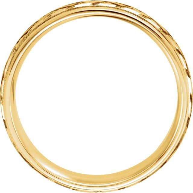 14K Yellow 7 mm Woven - Design Band - Balacia