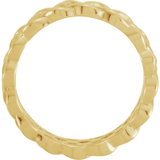 14K Yellow 8 mm Celtic - Inspired Band - Balacia