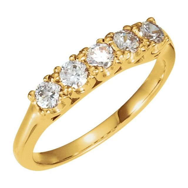 14K Yellow Anniversary Band - Balacia