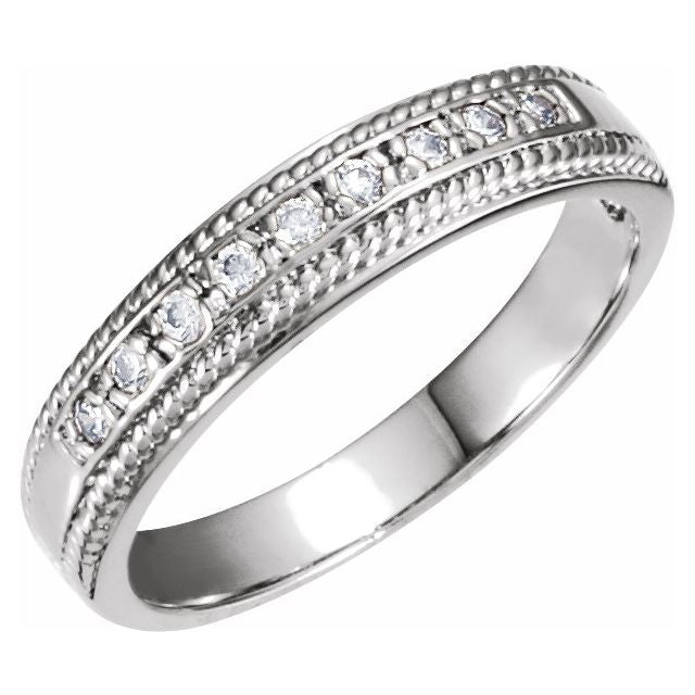14K Yellow Nine - Stone Anniversary Band - Balacia