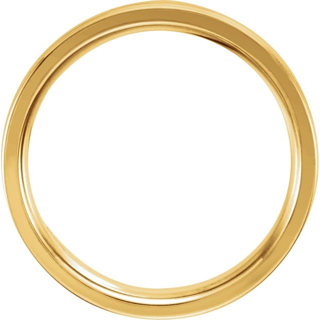 14K Yellow & White 4 mm Grooved Band - Balacia