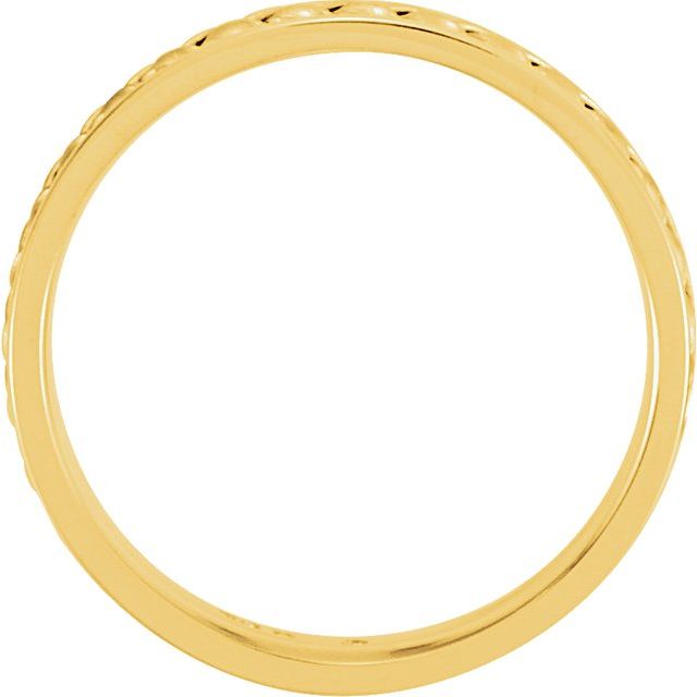 14K Yellow/White 6.75 mm Woven Band - Balacia